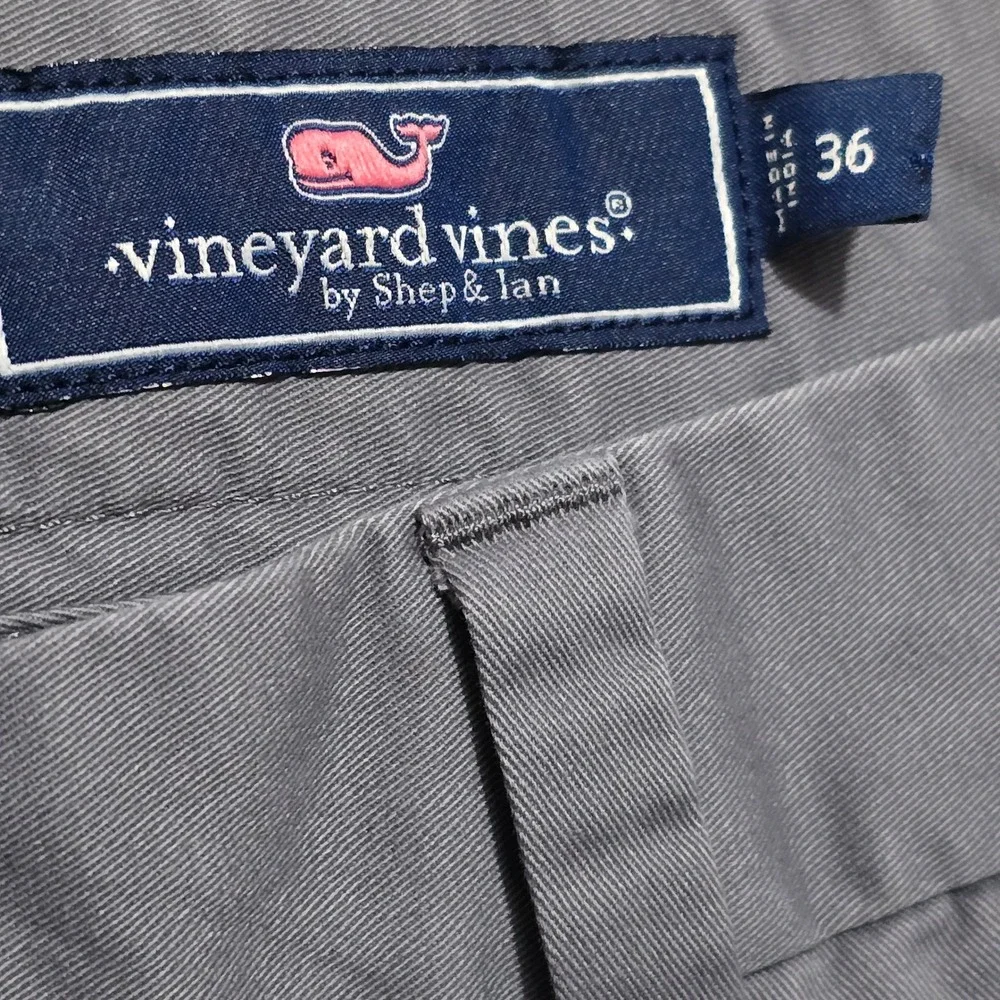 Vineyard Vines Mens Breaker Stretch Chino Shorts Grey 36